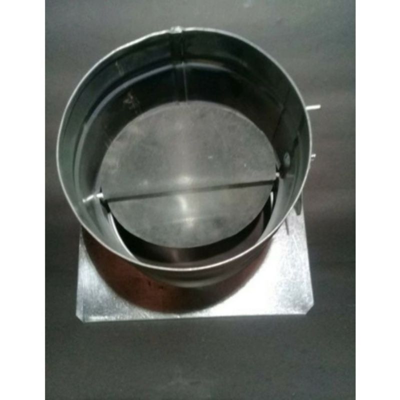Spigot damper cerobong asap 4 in / 6 in / 8 in / 10 in - sok topi flexible ducting cerobong asap 4 i