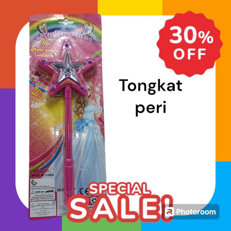 Mainan Anak Tongkat Peri Musik dan Lampu baterai