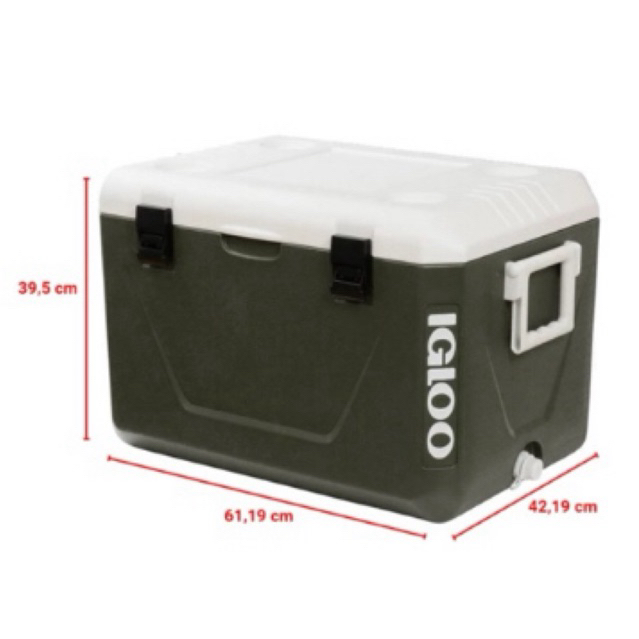 igloo cooler box nestable 55 liter