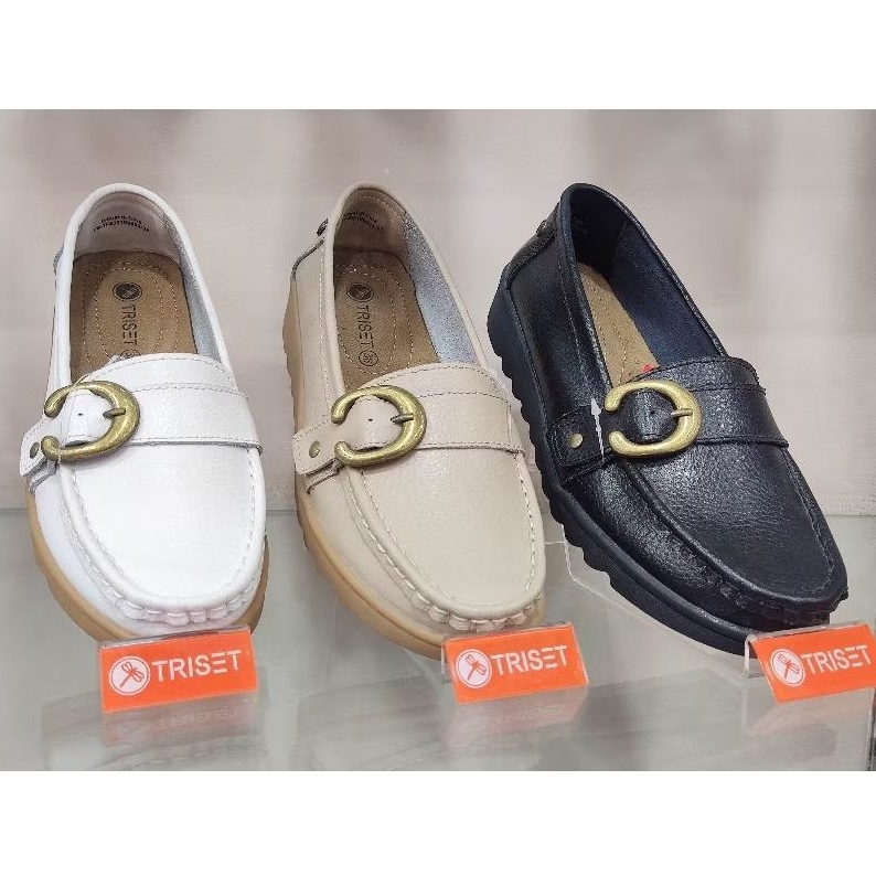 sepatu triset bahan kulit asli