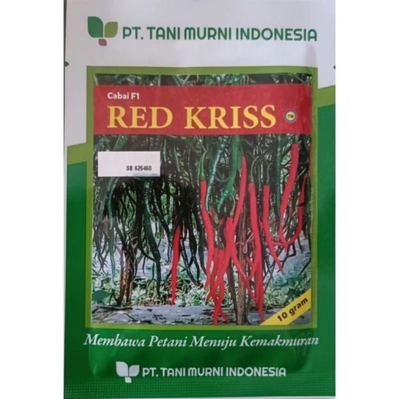 Benih bibit cabe keriting RED KRISS F1 10 gram kemasan original