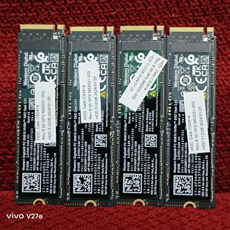 ssd nvme wd sn810 512gb gen 4