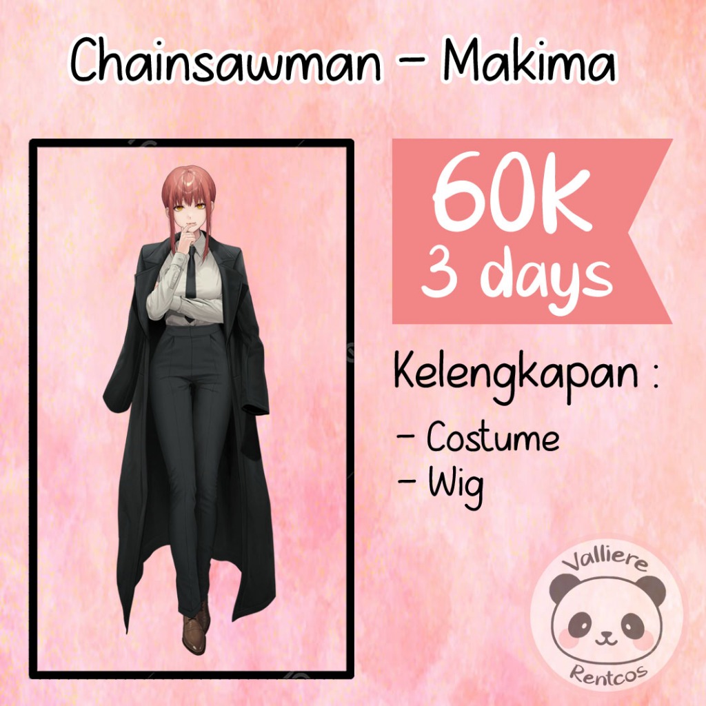 Rental kostum Chainsawman Makima