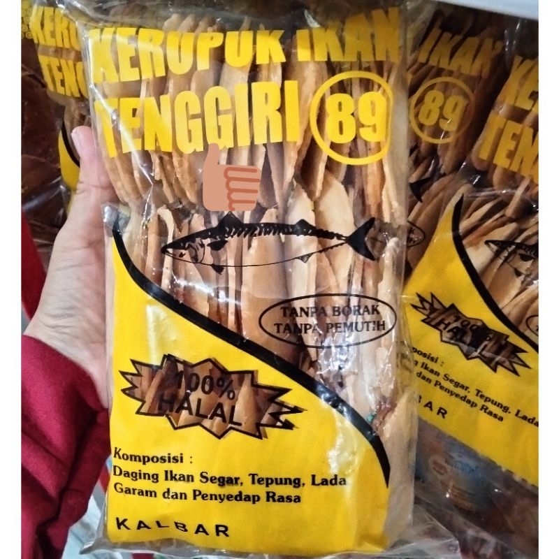 

Kerupuk Ikan Tenggiri 89 / Krupuk Tenggiri / Fish Crackers Mackerel / Oleh Oleh Khas Pontianak / Kerupuk Mentah / Kerupuk 89