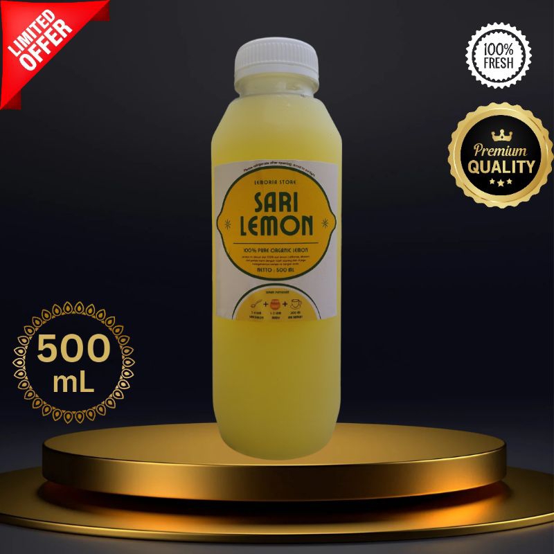 

lemoria - Sari Lemon 500 ml Air Lemon Murni Pure Lemon Juice Asli 100% Diet dan Detox