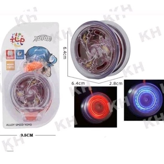 Murah Banget Mainan Yoyo Lampu LED Alloy Speed Yoyo
