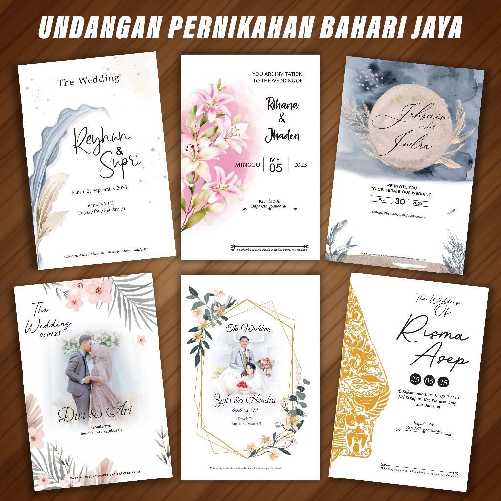 Undangan Pernikahan ngunduh mantu