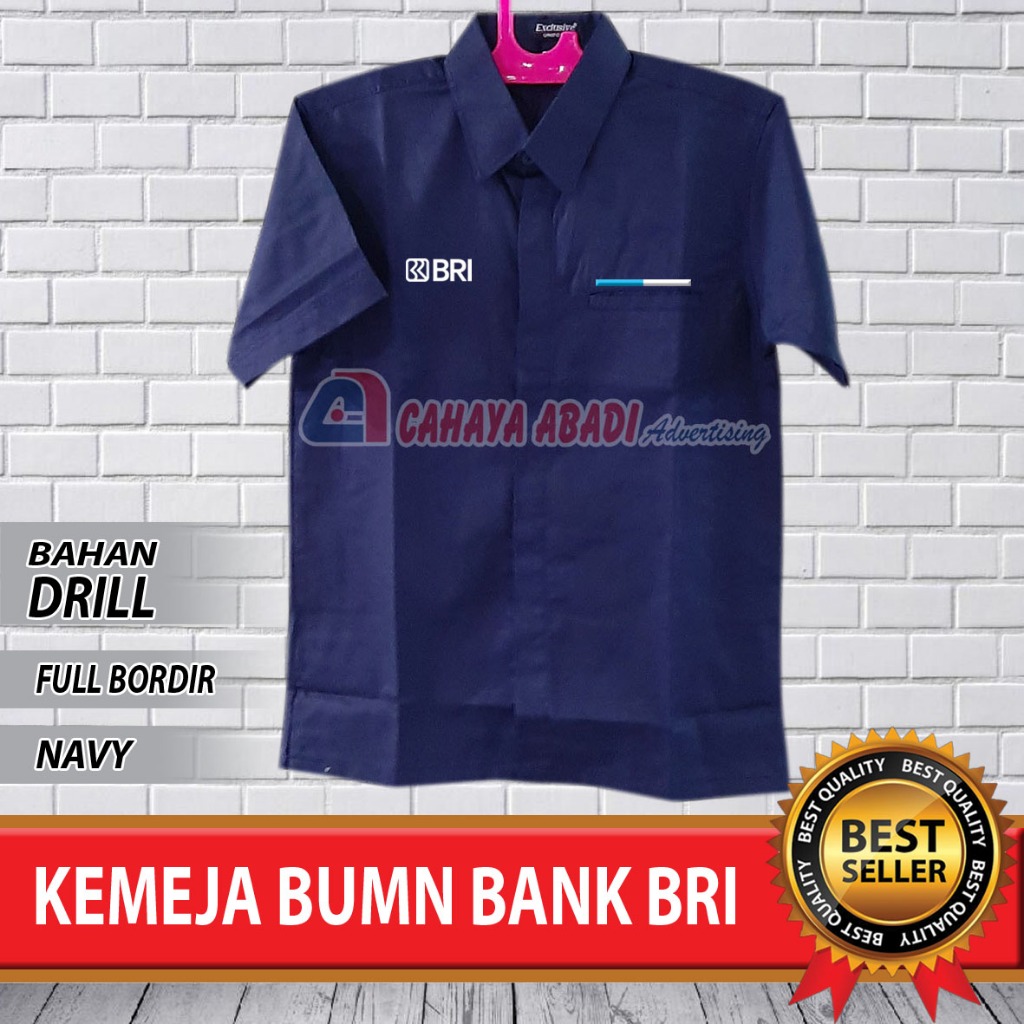 Kemeja BUMN Bank BRI Seragam BUMN Bank BRI Baju BUMN Bank BRI Navy