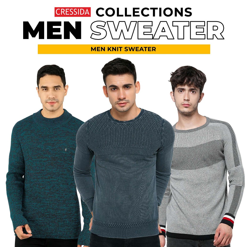 Koleksi Sweater Rajut Men Cressida