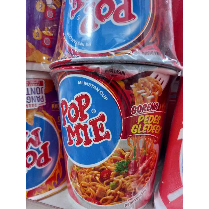 

Pop Mie Goreng Pedes Gledek Rasa Ayam Pedas