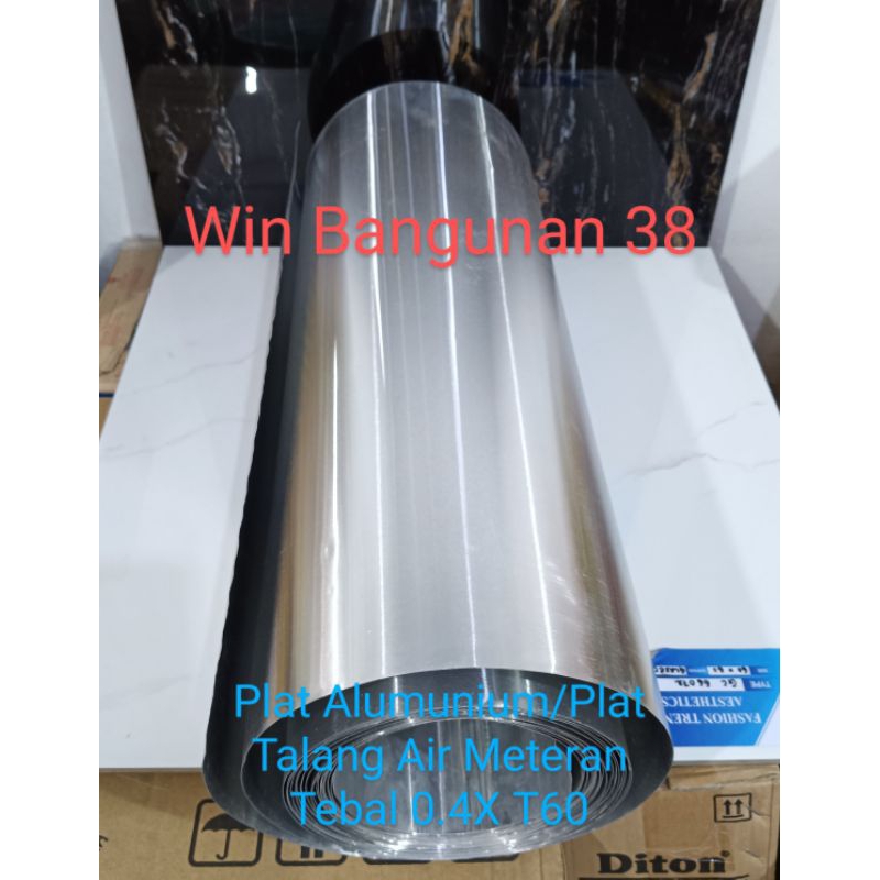 Seng Plat Alumunium 0.4X60/Plat Alma Talang Air/Seng Plat Alma Meteran Seng Plat Alma PIntu Wc