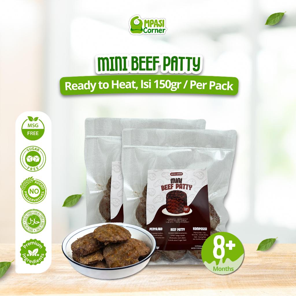 

MPASI Corner Mini Beef Patty Makanan Bayi Patty Sapi Halal Non MSG BB Booster