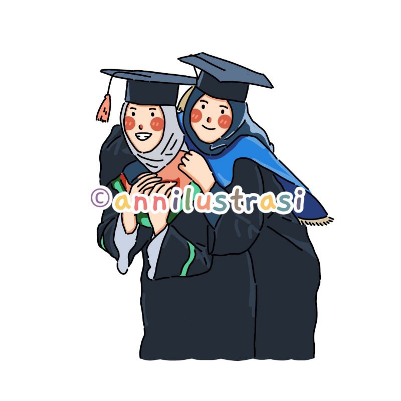 Ilustrasi wajah, Karikatur, Sketsa, Hadiah, Kado Wisuda Softfile