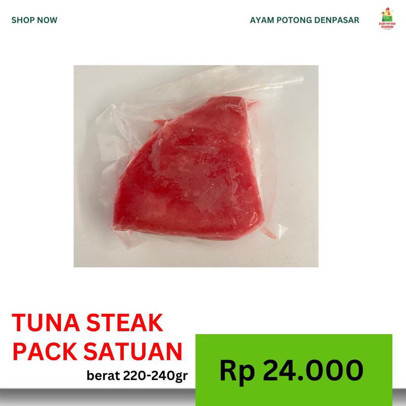 

IKAN TUNA STEAK PACK SATUAN 100-150GR