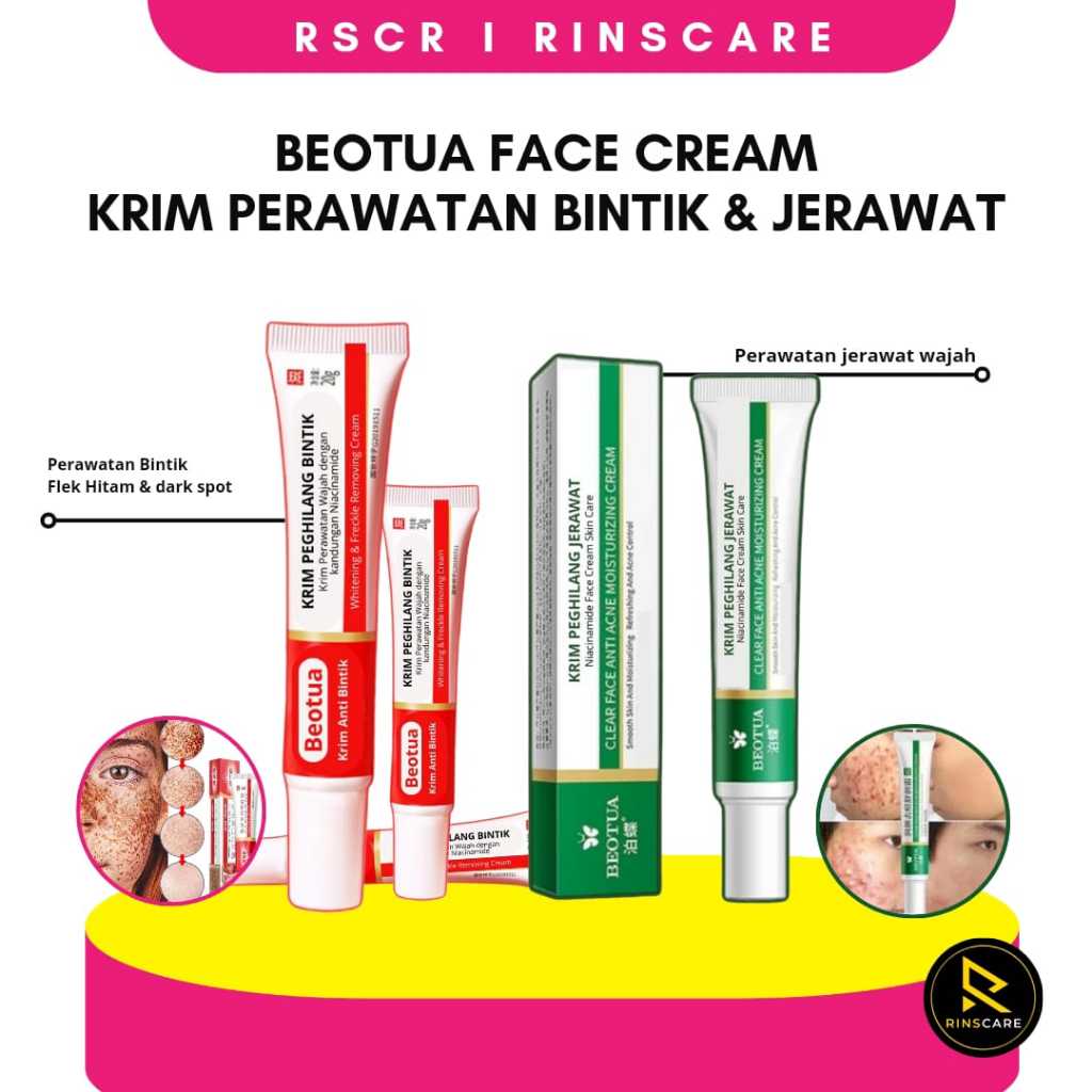 [ KRIM BINTIK ] BEOTUA Niacinamide Freckle Removing Cream Krim Penghilang Bintik dan Flek Hitam