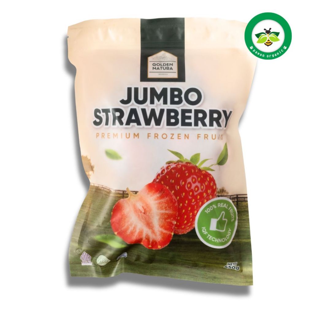 

Jumbo Strawberry Premium Frozen Fruits GOLDEN NATURA