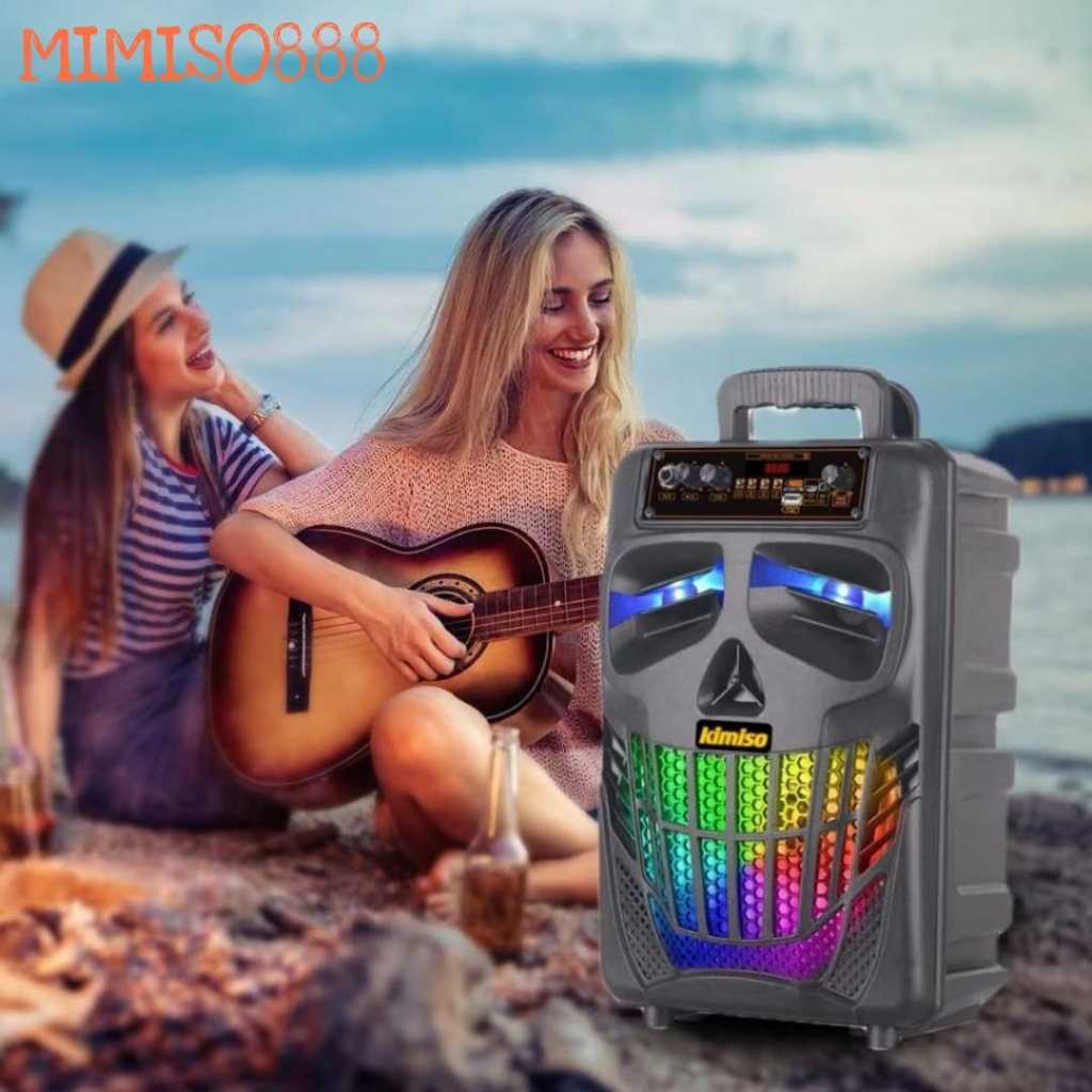 Speaker Bluetooth Karaoke MKC-KIMISO QS-7801 8.8inchi Free Mic