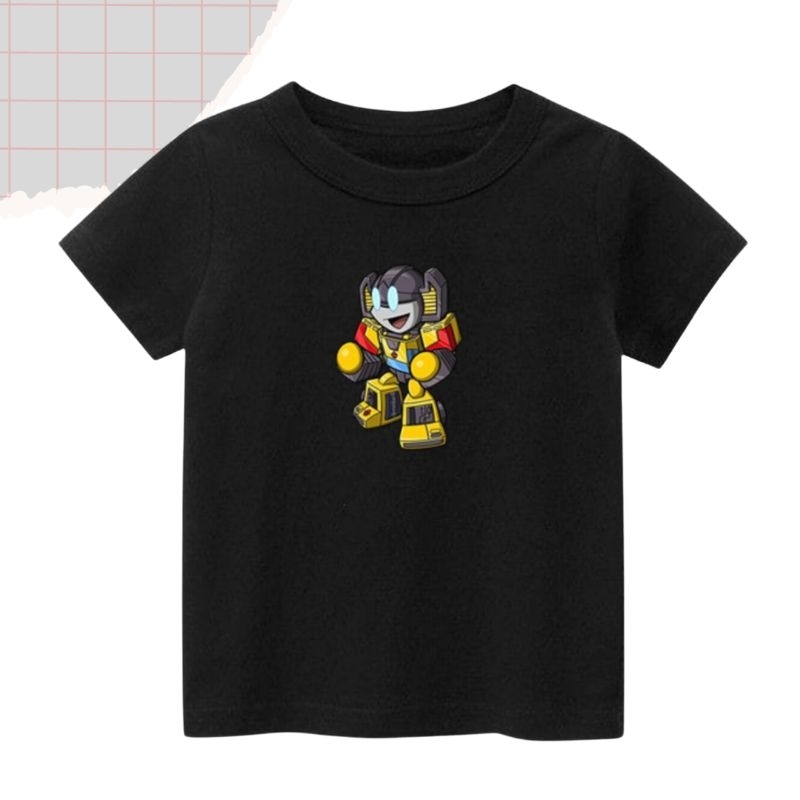 Baju Kaos Anak & Balita Umur 1-12 Tahun Atasan Laki-laki dan Perempuan Unisex Gambar Robot - Starmou