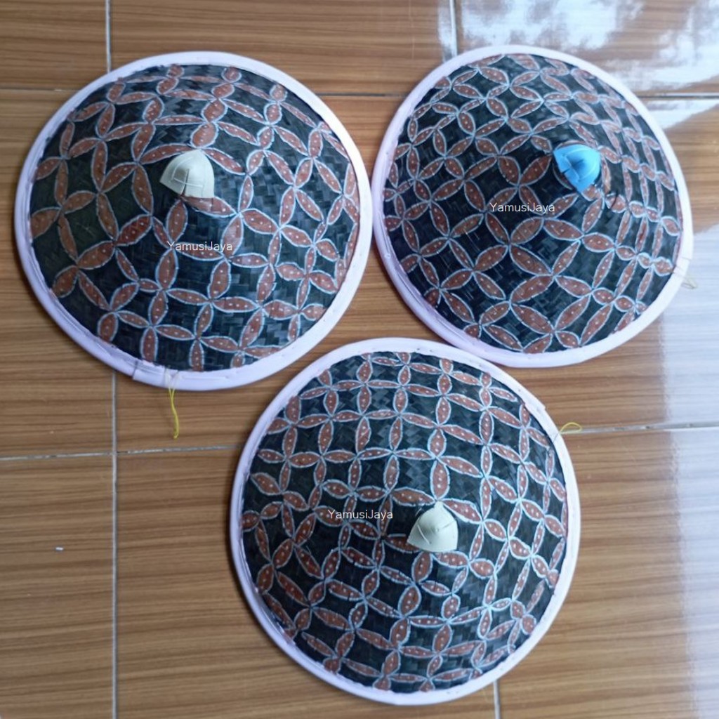 DISKON (COD) TOPI CAPING MOTIF BATIK KAWUNG YOGYAKARTA / CAPING PETANI LUKIS BATIK