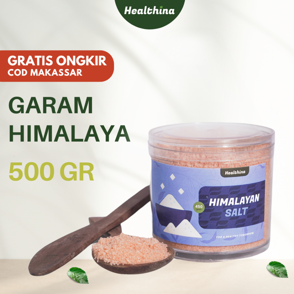 

Garam Himalaya 500 gr Toples/ Garam Original Premium Pink Salt/ Penyedap Rasa/ (COD MAKASSAR)