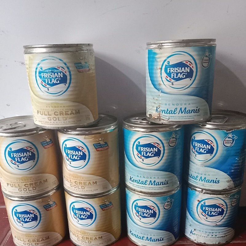 

Frisian Flag Susu Kental Manis Kaleng 370gr/490g /Susu putih Kaleng