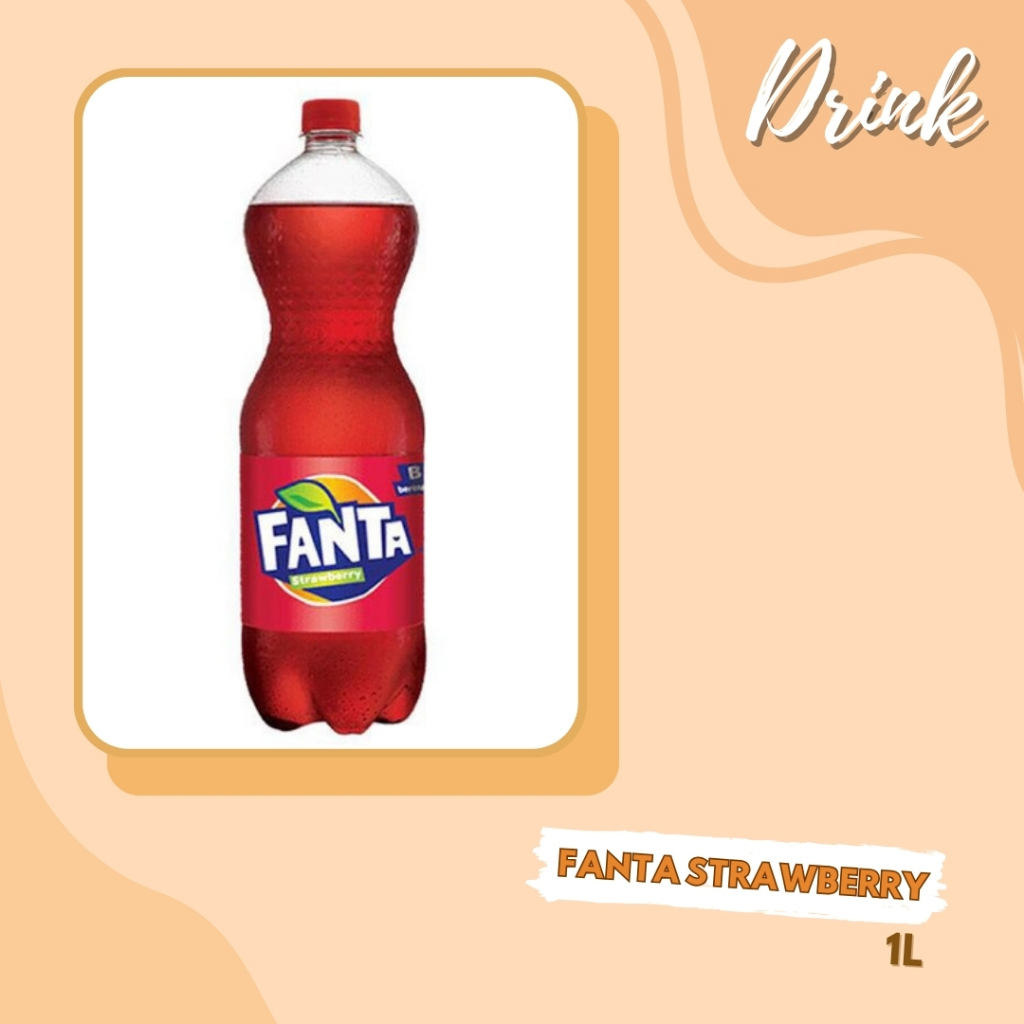 

DRINK | MINUMAN BOTOL | SOFT DRINK | BERSODA | FANTA STRAWBERRY 1L