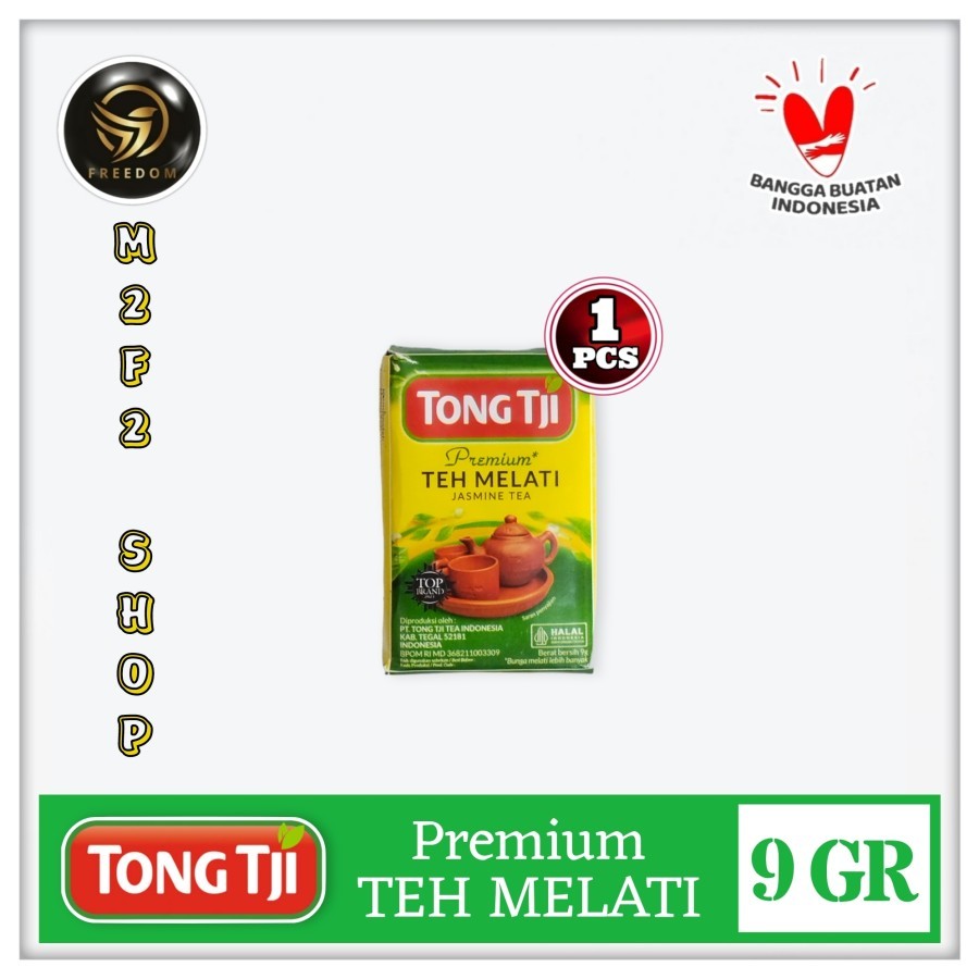 

Tong Tji PREMIUM Jasmine Tea | Teh Bubuk Melati - 9 gr (Kemasan Satuan)