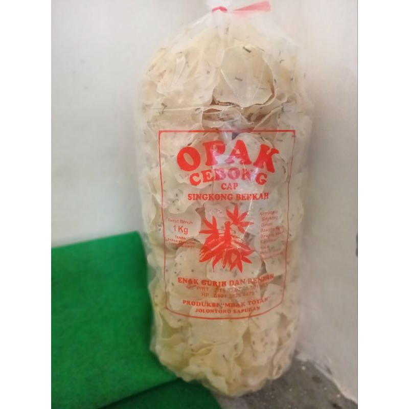 

opak singkong wonosobo (opak cebong)