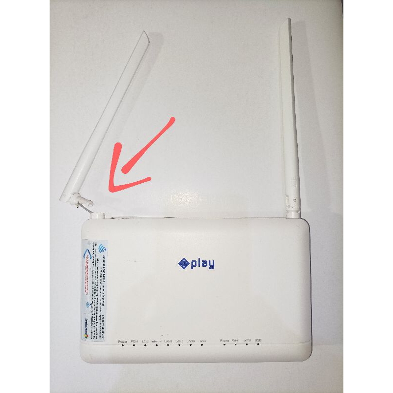 Router Zte F670L MNC play Dualband 2,4-5Ghz Minus antena Patah, tombol on/off permanen ON, tanpa ada
