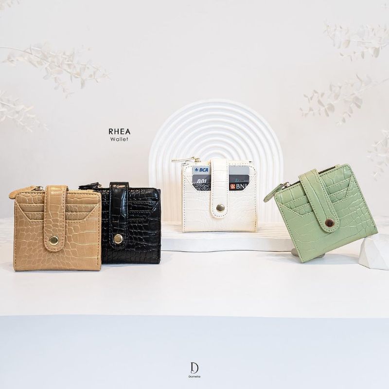 Damelia Melstore jkt official Rhea Wallet Dompet lipat Wanita