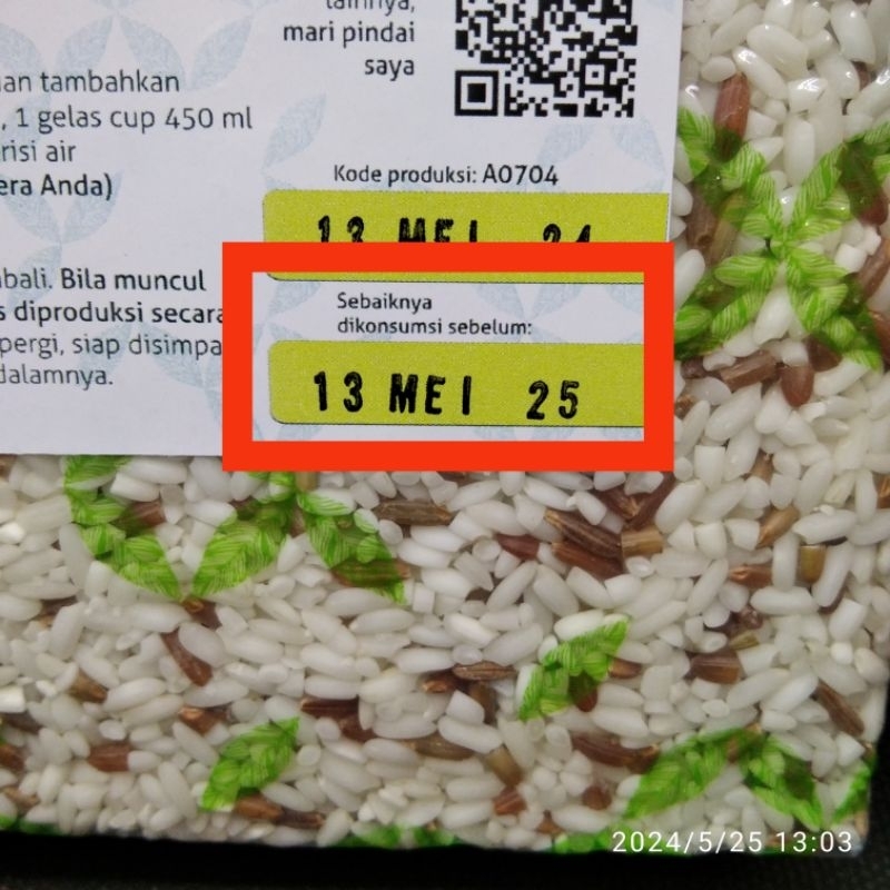 

Beras Mix Merah Putih Organik 1kg, Vaccum | Lingkar Organik