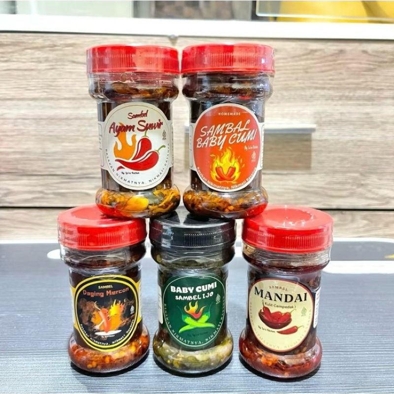 

SAMBALbaby cumi-baby cumi cabe ijo-ayamsuir-dagingmercon-mandai