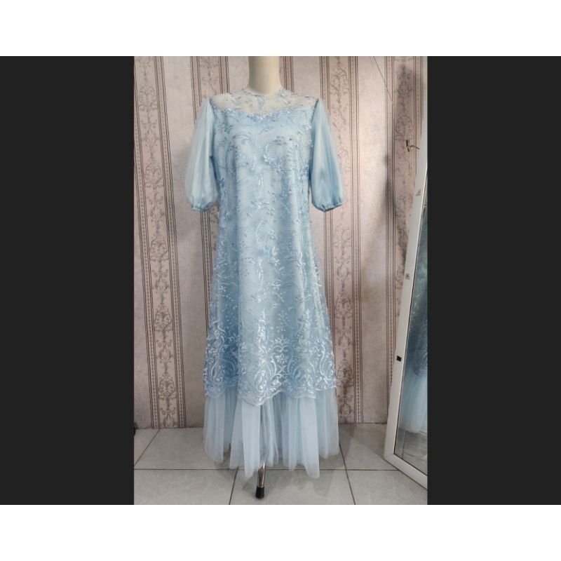 baju brokat muslimah / singer dress / gaun kondangan