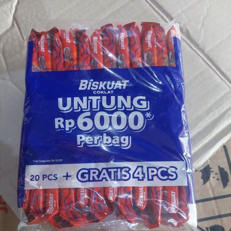 Biskuat coklat eceran 1000 1 pack isi 20 pcs