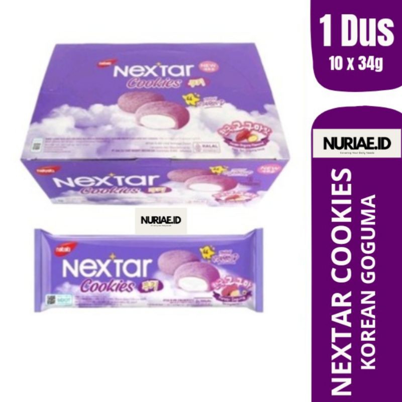 

Nabati Nextar Cookies Korean Goguma 1 BOX (isi 10 x 34g)