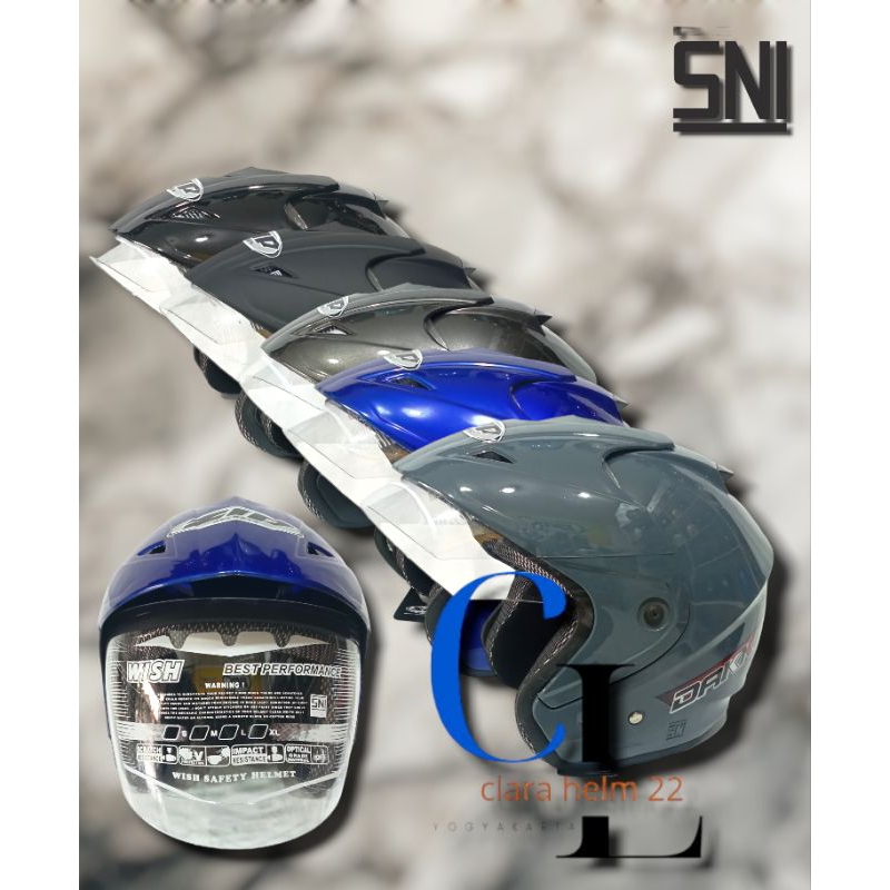 HELM MOTOR STANDART SNI HELM SEPEDA MOTOR HALF FACE KUALITAS SNI  HELM DEWASA  SNI SEPEDA MOTOR
