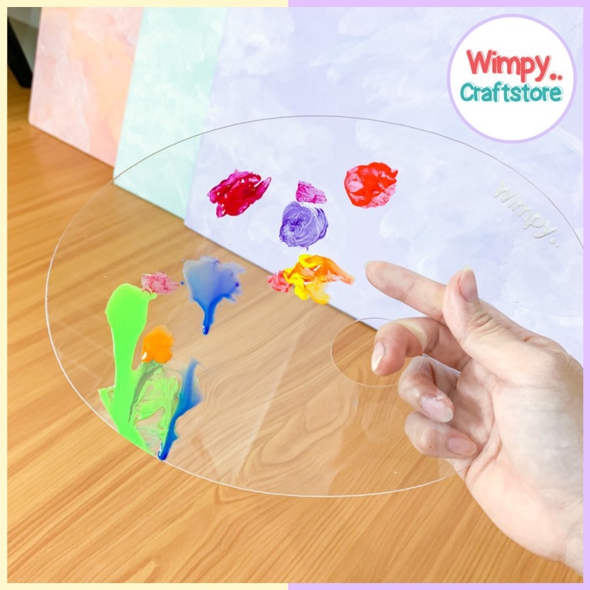 

Palette Cat Transparant Palet Lukis Cat Akrilik Minyak Cat Air Kanvas ART U7Z9