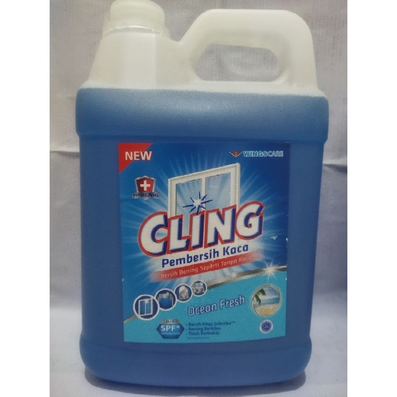 PEMBERSIH KACA 4 LITER CLING JERIGEN