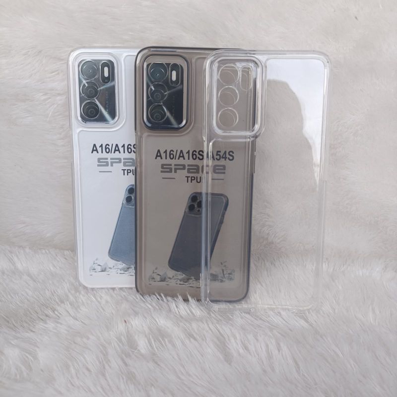 Clear Case Space Oppo A16/A16S Softcase Original transparan