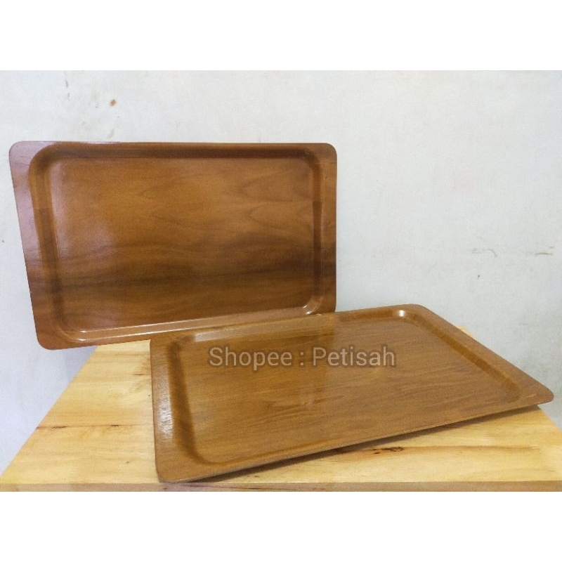Nampan Kayu Besar / Baki Kayu Jumbo 56x35cm / Talam Kayu Besar Serbaguna / Talam Aesthetic / Nampan 