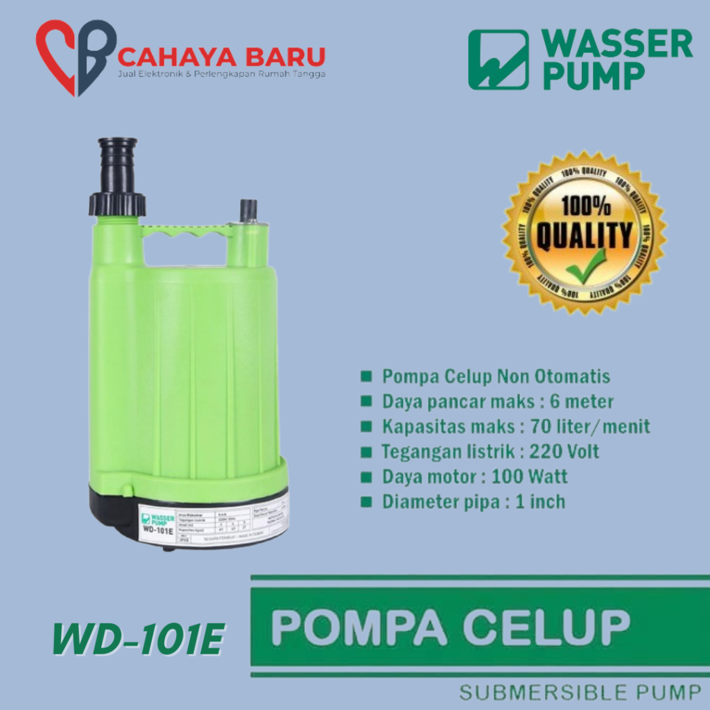 WASSER SUBMERSIBLE / Pompa Celup WASSER WD-101E
