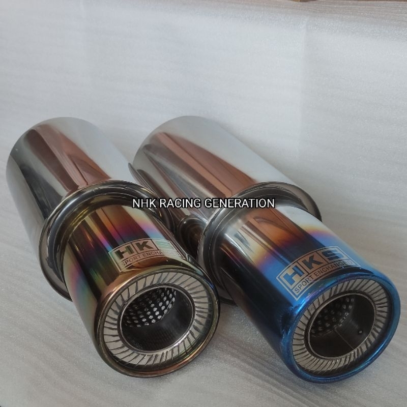 KNALPOT RACING MOBIL HKS NGEBAS ADEM BASS HALUS SEMUA JENIS MOBIL BENSIN UNIVERSAL