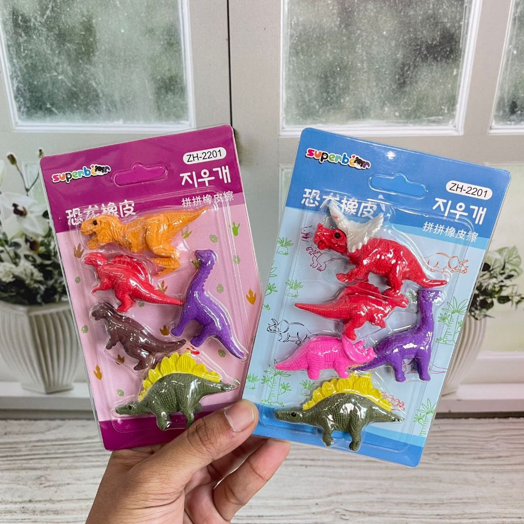 

Penghapus Mini Pouch 5 Pcs Motif Dinosaurus ER 1245 ZH2201 - eraser pencil wangi lucu unik estetik