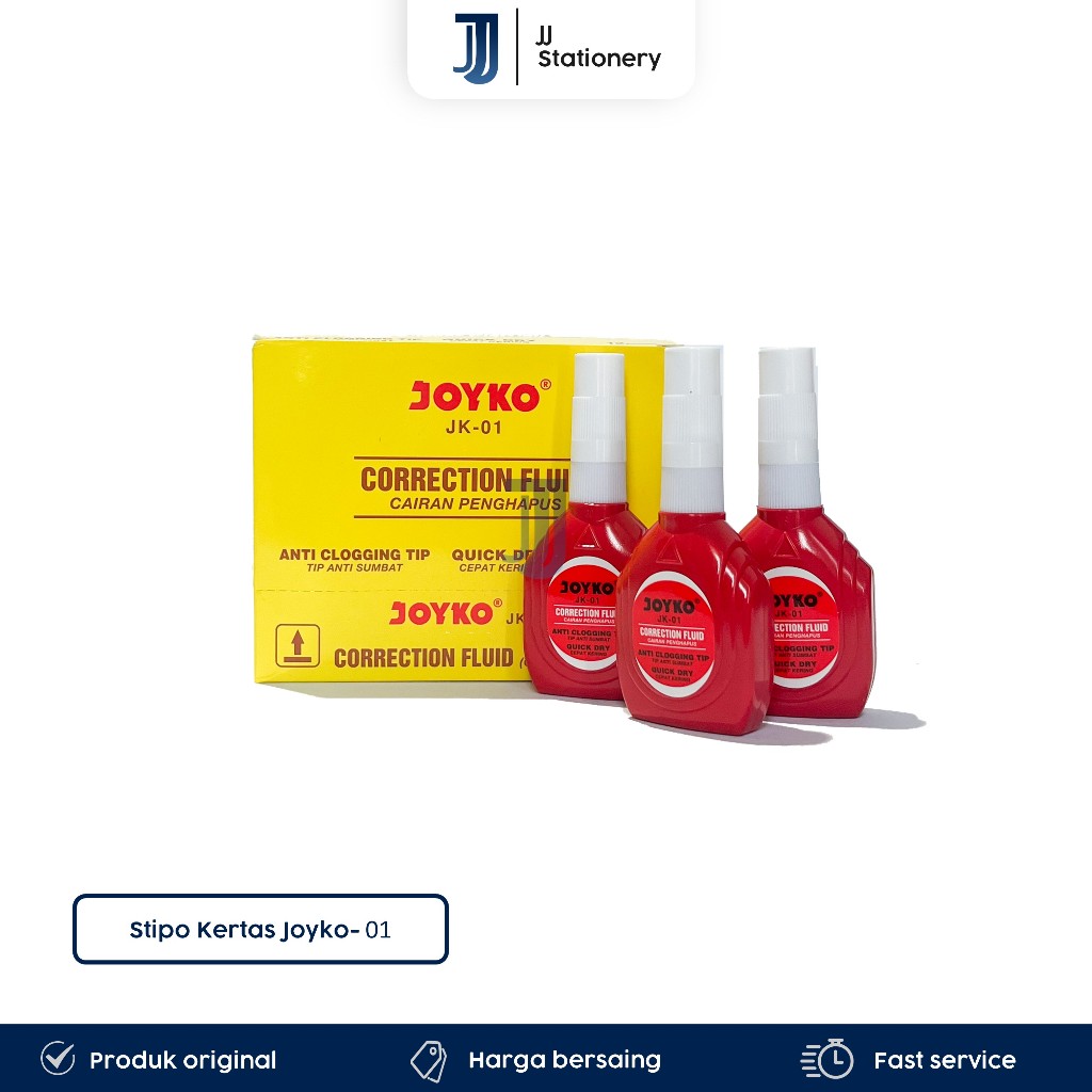 

[1 Pcs] Tip Ex / Stipo / Correction Fluid / Koreksi Cair Joyko JK-01 (BASAH)