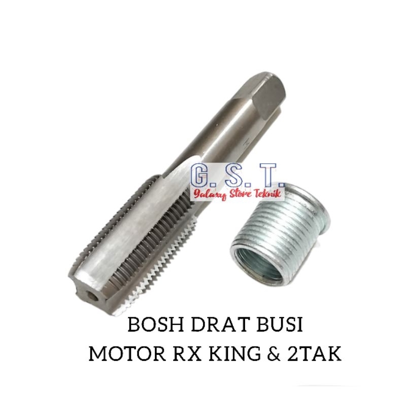 Tap Set Bosh Drat Sok Drat Busi Motor RX king 2tak