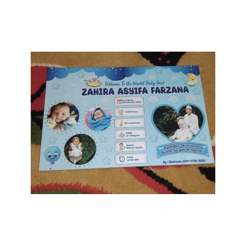 Biodata Bayi | Baby Girls | Identitas Bayi Newborn