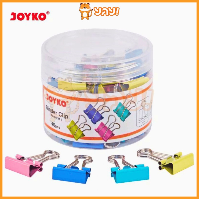 

YAY! Joyko Binder Clip Pastel Isi 40 Pcs
