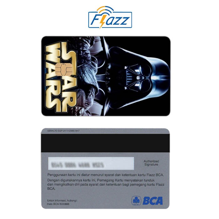 Darth Vader Kartu E-Money Flazz BCA Gen 2 NFC Custom Card