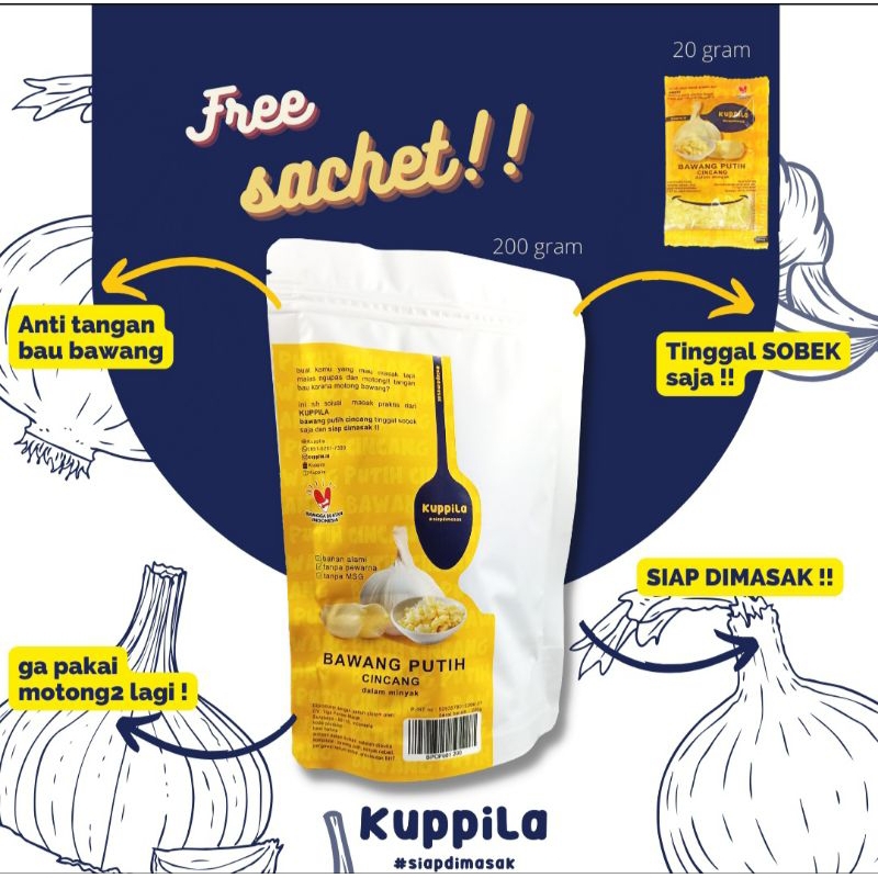 

KUPPILA, Bawang Putih Cincang 100gr