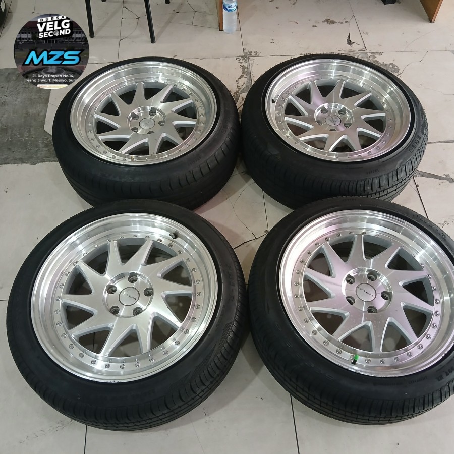 VELG MOBIL OZORA HSR R19X8,5/9,5 PCD 5X114 ET35/33 + BAN ACCELERA 235/45R19 INNOVA RUSH TERIOS ALPHA